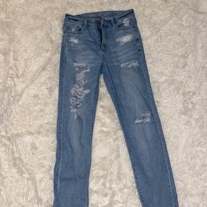 American Eagle Blue mom jeans size 2